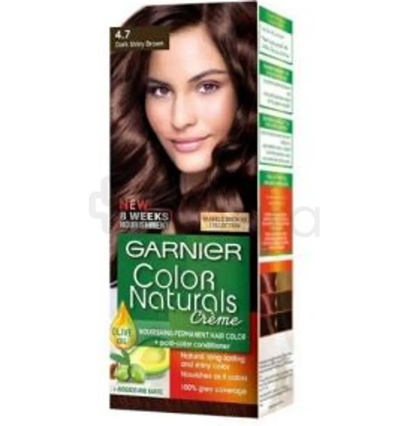 GARNIER COLOR NATURALS CREME COLORATION NUTRITIVE CHATAIN LRISE DORE NUMERO 4.7