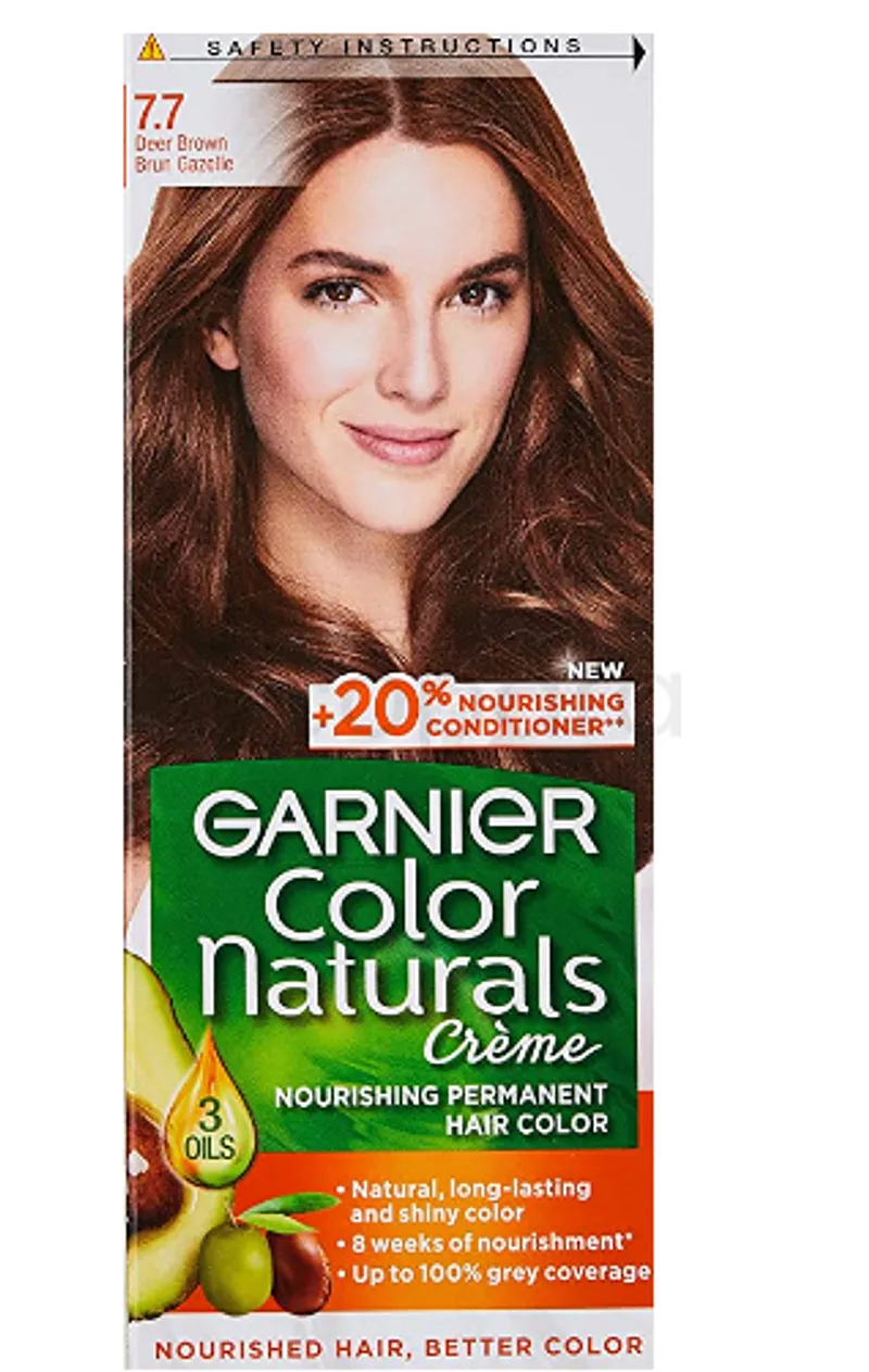 GARNIER COLOR NATURALS CREME COLORATION NUTRITIVE BRUN GAZELLE NUMERO 7.7
