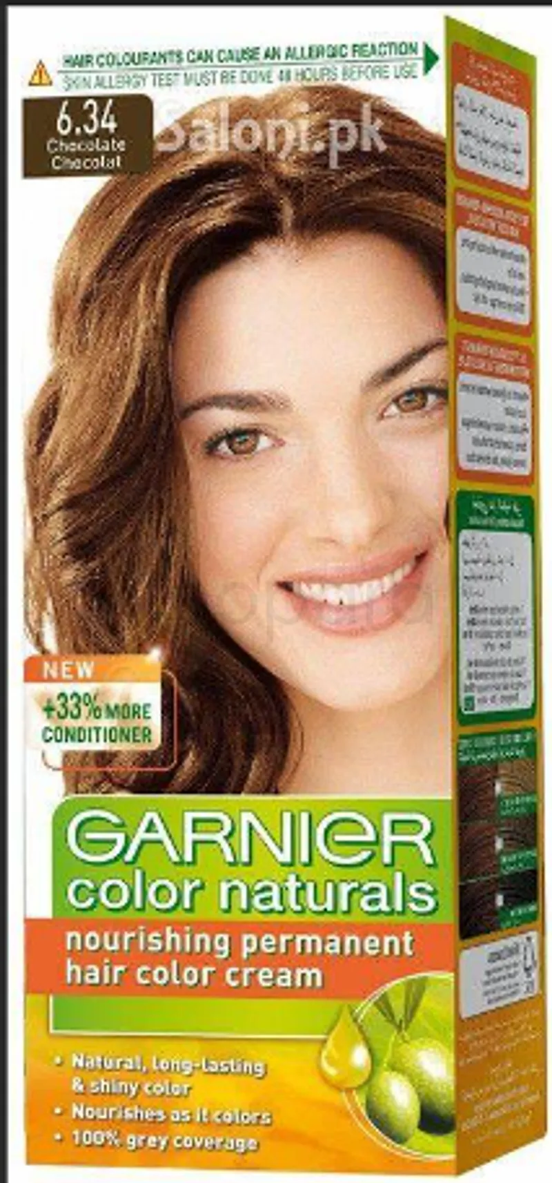 GARNIER COLOR NATURALS CREME CHOCOLAT NUMERO 6.34
