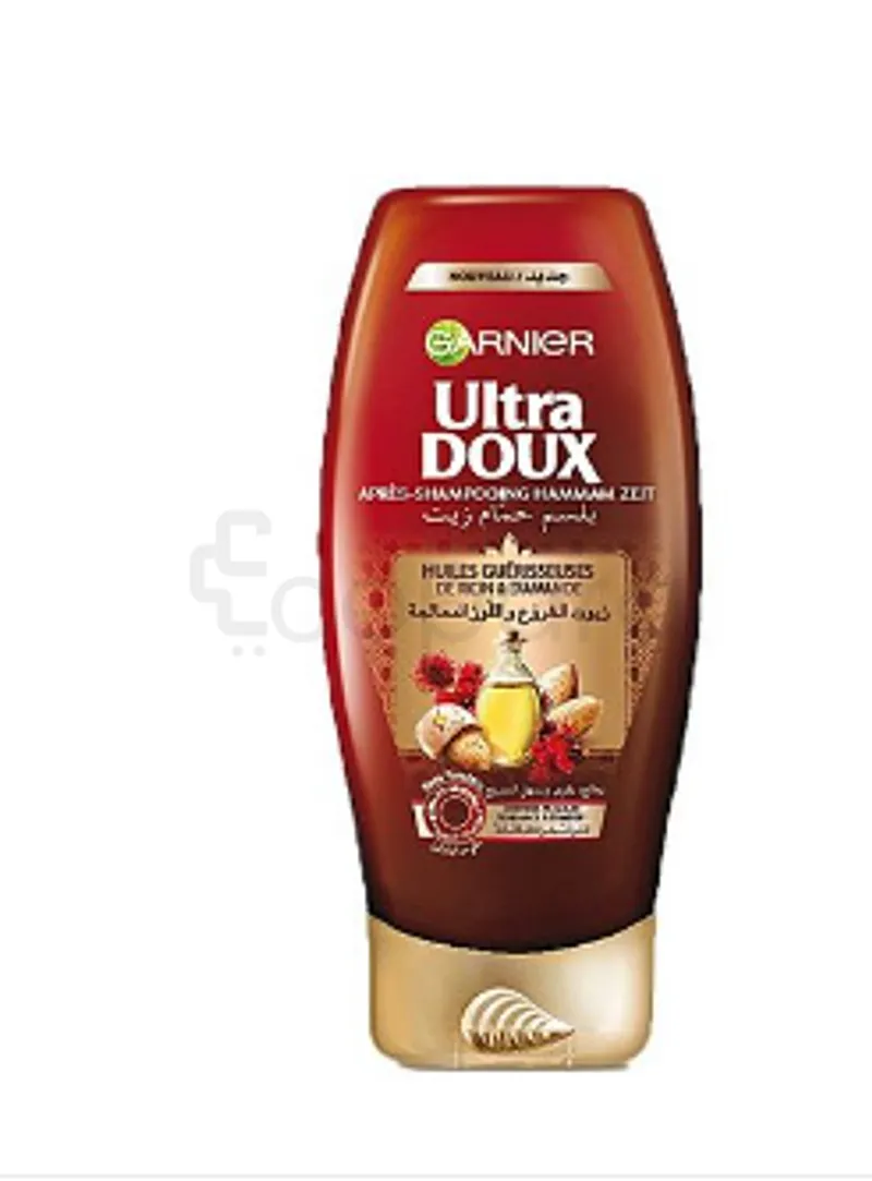 GARNIER ULTRA DOUX APRES SHAMPOOING AUX HUILES GUERISSEUSES DE RICIN ET D'AMANDE 200ML