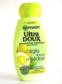 GARNIER ULTRA DOUX SHAMPOOING PURIFIANT CHEVEUX A TENDANCE GRASSE