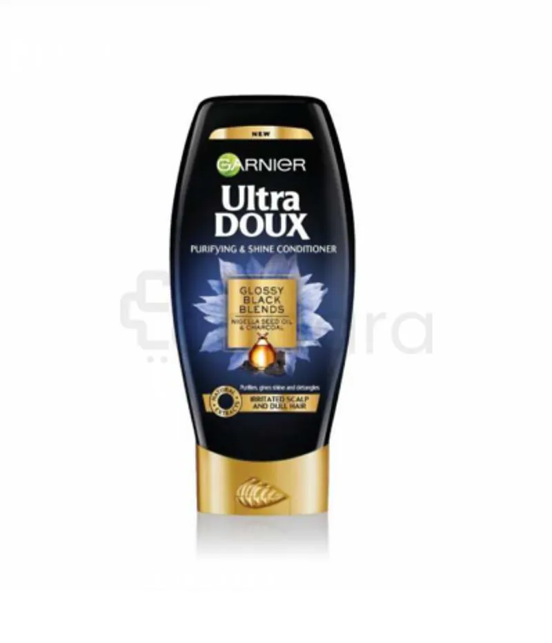 GARNIER ULTRA DOUX APRES-SHAMPOOING CHARBON NOIR 200ML