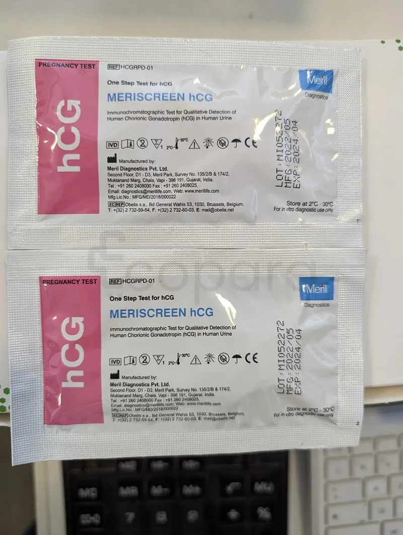 HCG MERISCREEN TEST DE GROSSESSE PAR UNITE