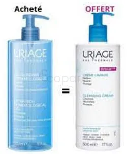 URIAGE PACK GEL SURGRAS 500ML + CREME LAVANTE 500ML OFFERT