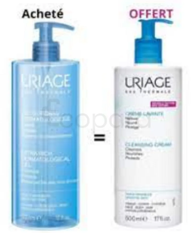 URIAGE PACK GEL SURGRAS 500ML + CREME LAVANTE 500ML OFFERT