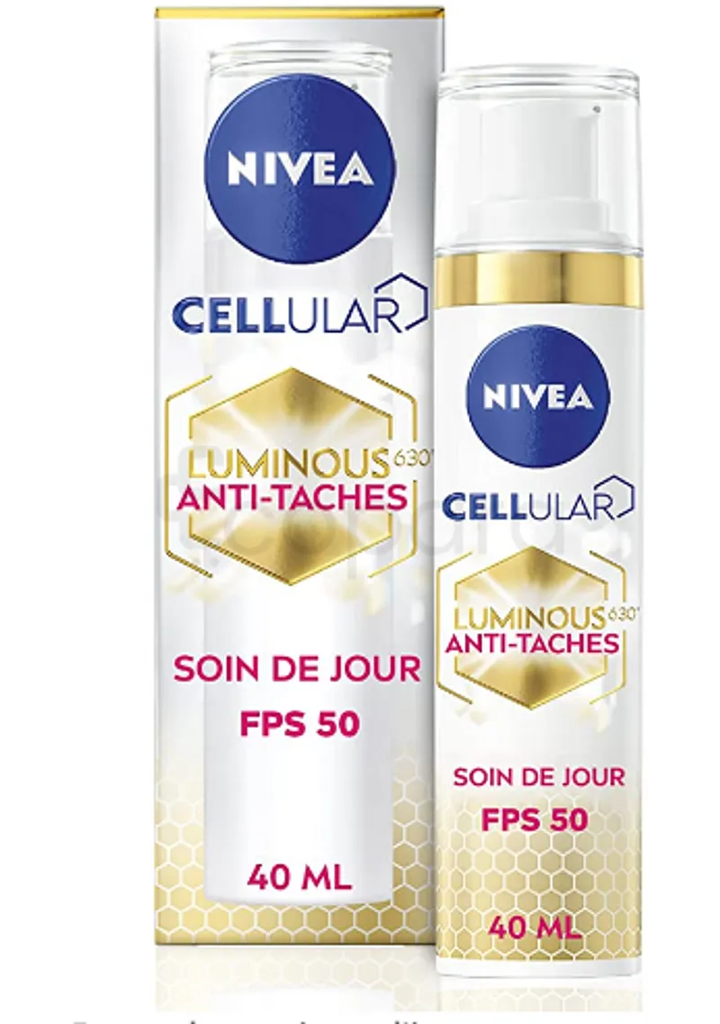 NIVEA CELLULAR LUMINOUS 630° ANTI-TACHE SOIN DE JOUR PROECTEUR SPF50 40ML