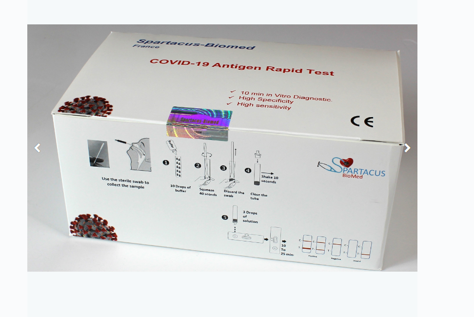 SPARTACUS-BIOMED SARS COV-2 NASALE RAPID TEST BOITE DE 1