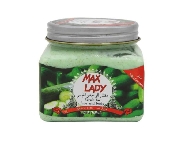MAX LADY SCRUB FOR FACE AND BODY CUCUMBER 300ML