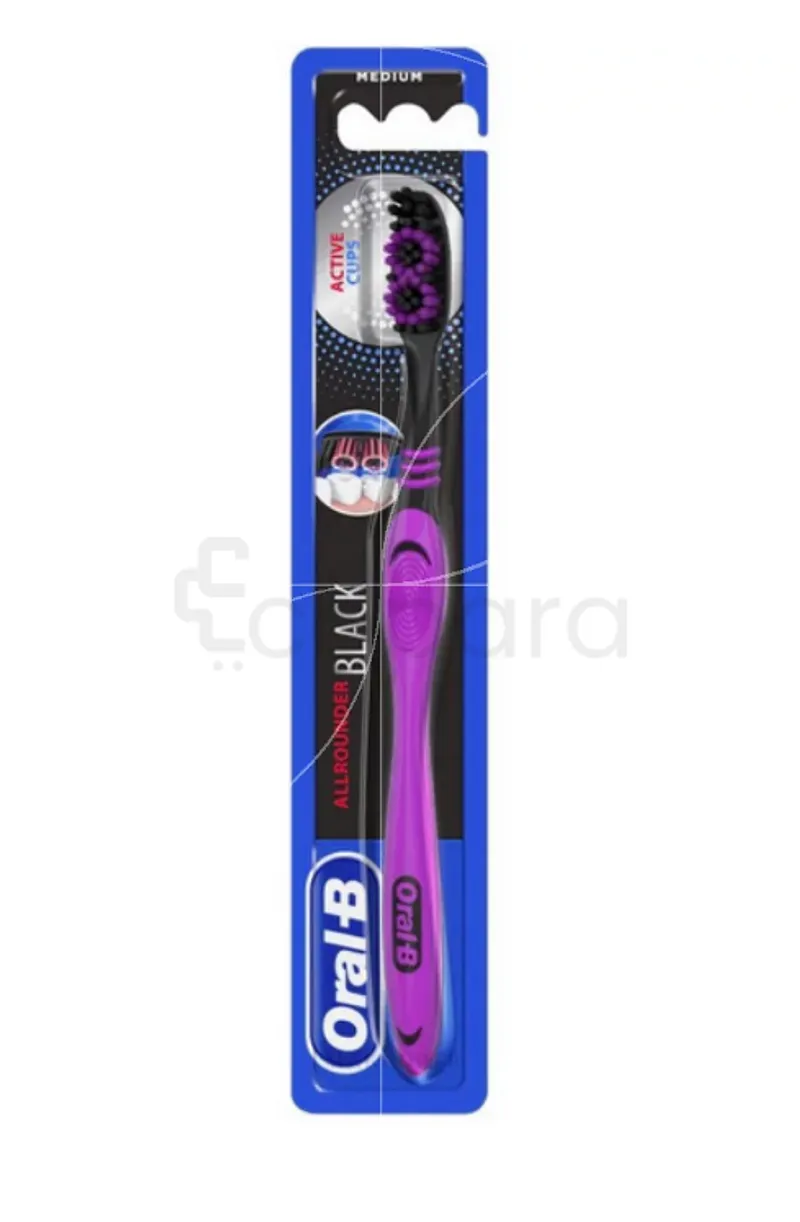 ORAL-B BROSSE A DENTS MED ACTIVE CUPS ALLROUNDER BLACK
