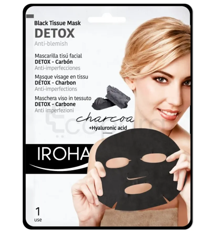IROHA MASQUE VISAGE NOIR DETOX CHARBON +AH 23ML