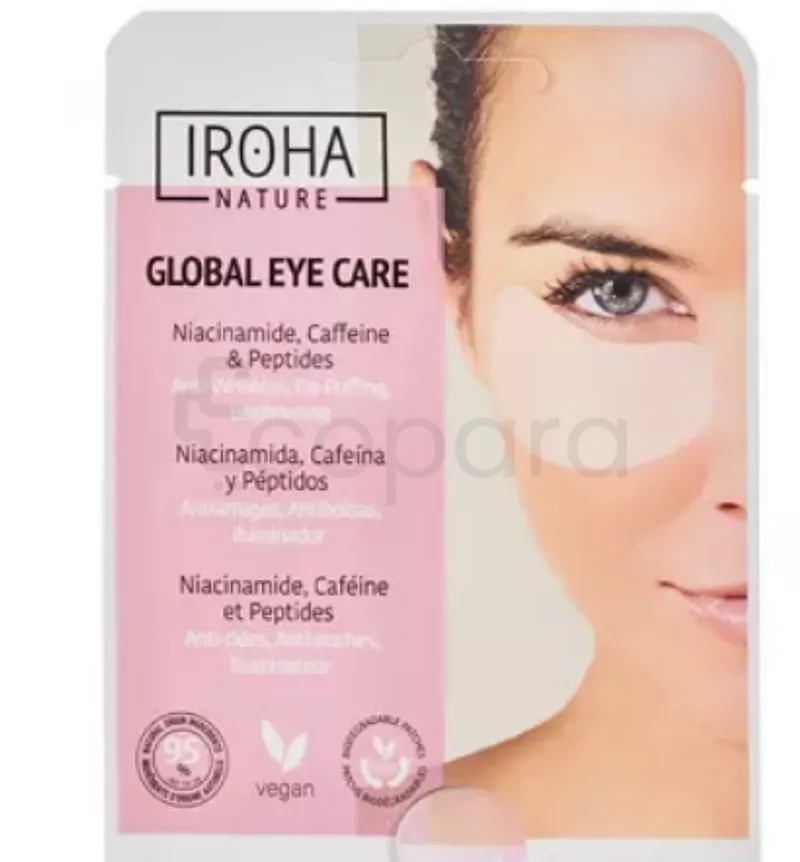 IROHA PATCH YEUX NIACINAMIDE & CAFFEINE&ACIDE HYALURONIQUE 8ML