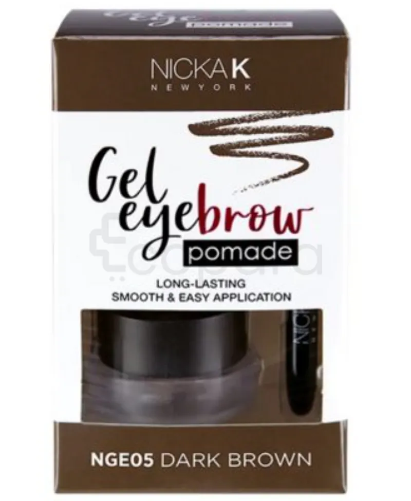 NICKAK GEL EYEBROW POMADE DARK BROWN REFERENCE NGE05