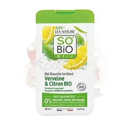 SO BIO GEL DOUCHE TONIFIANT VERVEINE ET CITRON BIO 450ML