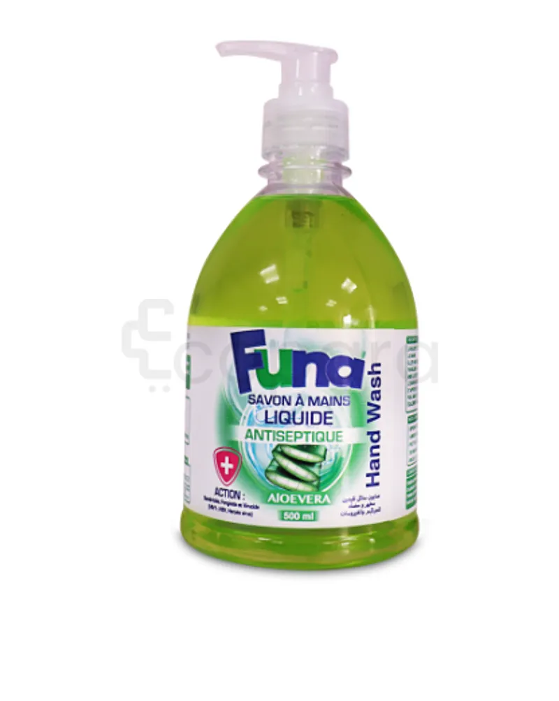FUNA SAVON A MAINS LIQUIDE ANTIBACTERIEN ALOEVERA 500ML