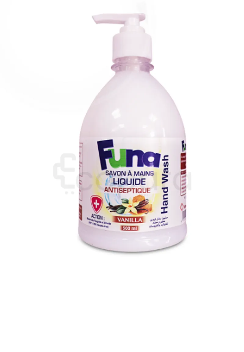 FUNA SAVON A MAINS LIQUIDE ANTIBACTERIEN VANILLA 500ML