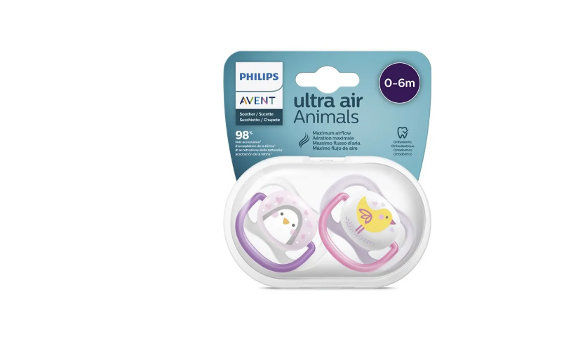 AVENT SUCETTE ORTHODONTIQUE 0-6MOIS GIRL PENG/BIRD REF SCF 080/06 /UNITE