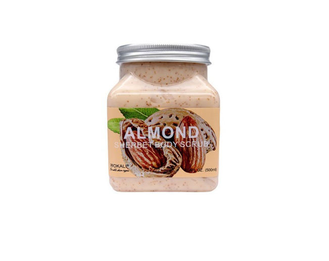 WOKALI ALMOND SHERBET BODY SCRUB 500ML