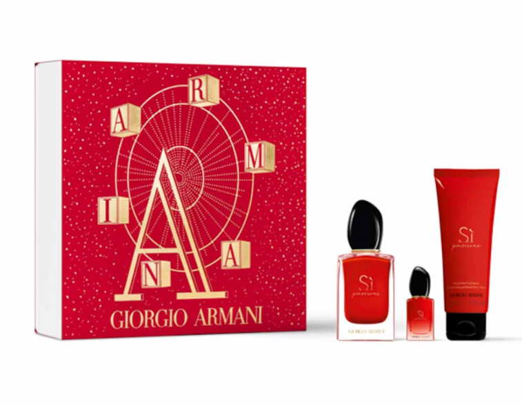 COFFRET GIORGIO ARMANI SI PASSIONE EAU DE PARFUM 50ML + LAIT PARFUME 75ML + EAU DE PARFUM 7ML