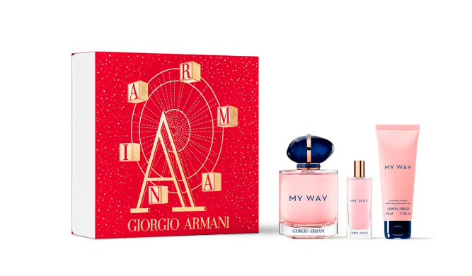 COFFRET GIORGIO ARMANI MY WAY EAU DE PARFUM 90ML + LAIT PARFUME 75ML + EAU DE PARFUM 15ML