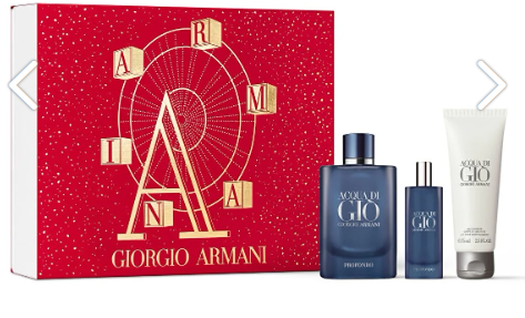 GIORGIO ARMANI COFFRET ACQUA DI GIO EAU DE PARFUM 125ML + GEL DOUCHE 75ML + EAU DE PARFUM 15ML