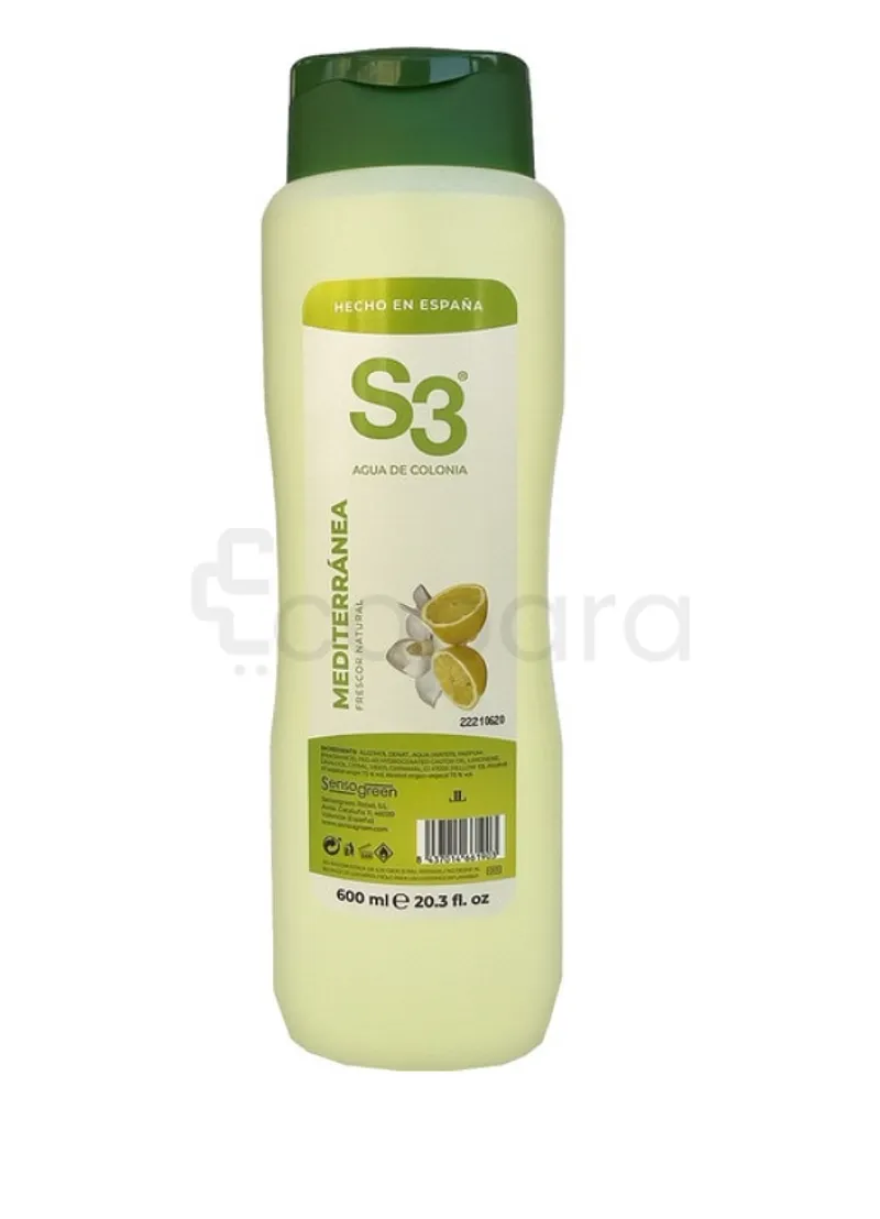 PARFUM S3 COLOGNE NATURAL FRESH 600ML