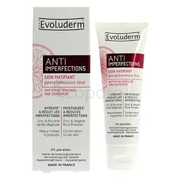 EVOLUDERM ANTI-IMPERFECTIONS SOIN MATIFIANT PAMPLEMOUSSE ROSE 50ML 