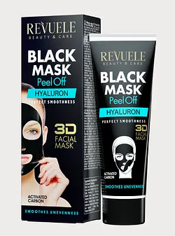 REVUELE BLACK MASK PEEL OFF HYALURON PERFECT SMOOTHNESS 80ML