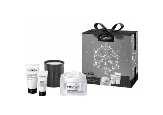 FILORGA COFFRET TIME FILLER 5XP CREME 50ML + TIME FILLER NIGHT 15ML + TIME FILLER INTENSIVE 7ML + MINI BOUGIE