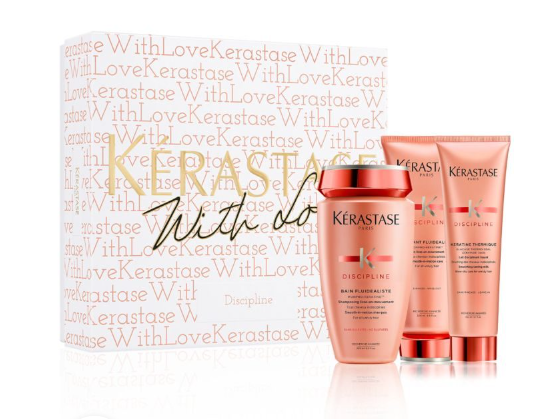 KERASTASE COFFRET WITH LOVE DISCIPLINE + BAIN 250ML + FONDANT 200ML + THERMIQUE 150ML
