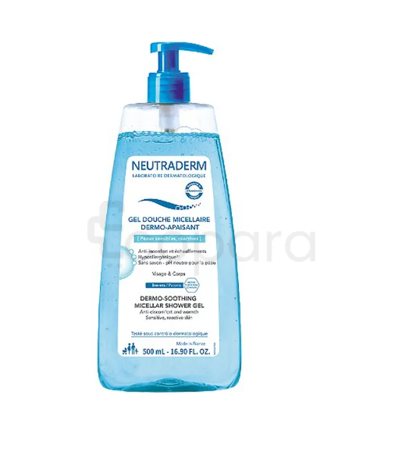 NEUTRADERM GEL DOUCHE MICELLAIRE DERMO-APAISANT VISAGE ET CORPS 500ML