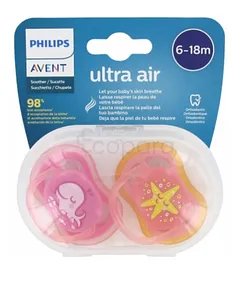 AVENT SUCETTE ULTRA AIR 6-18MOIS REFERENCE SCF085/04
