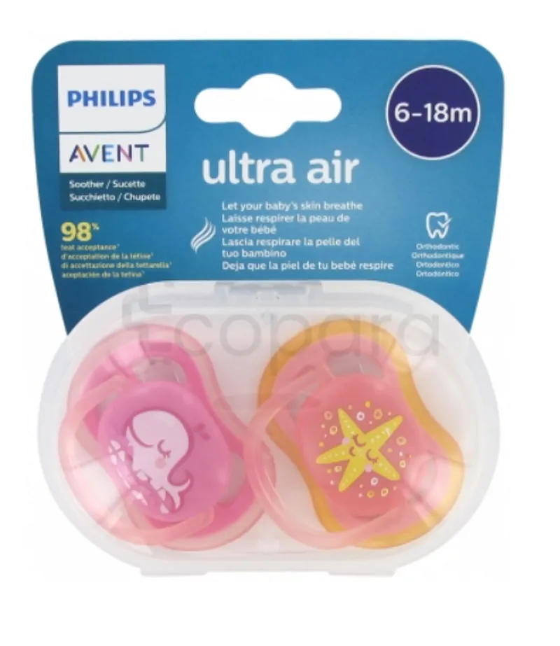 AVENT SUCETTE ULTRA AIR 6-18MOIS REFERENCE SCF085/04