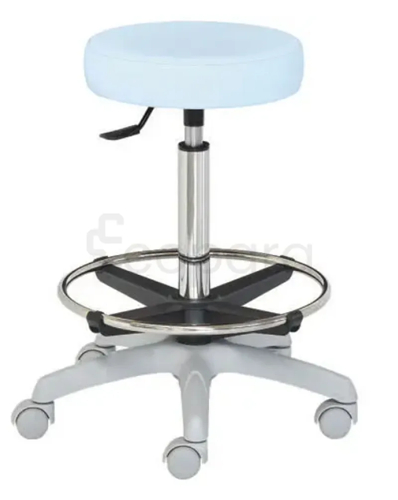 TABOURET AVEC REPOSE PIED BLEU REFERENCE LMS2BL