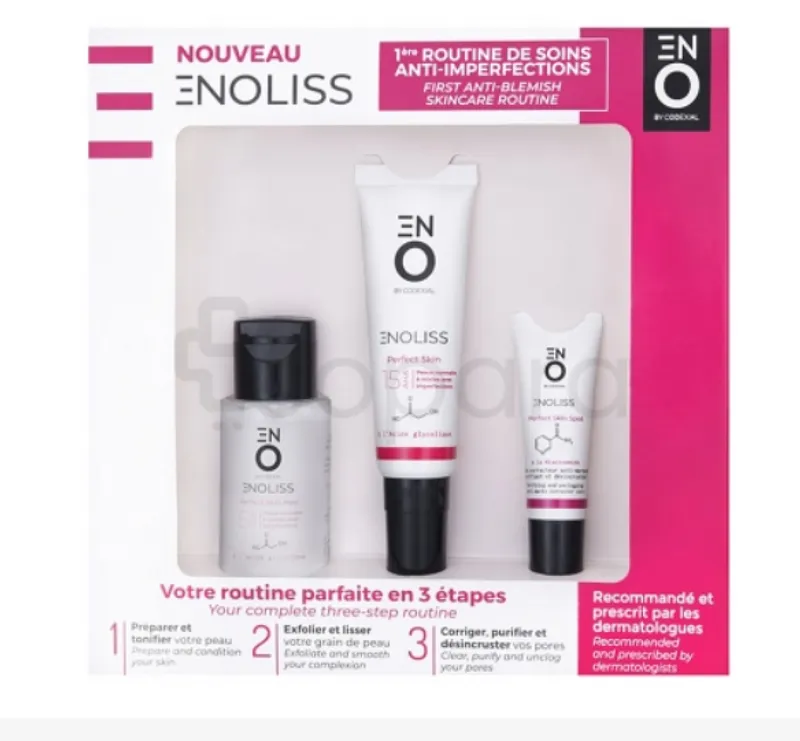 ENOLISS COFFRET PERFECT SKIN PEEL 5 AHA 50ML + PERFECT SKIN 15 AHA 30ML + PERFECT SKIN SPOT 7ML