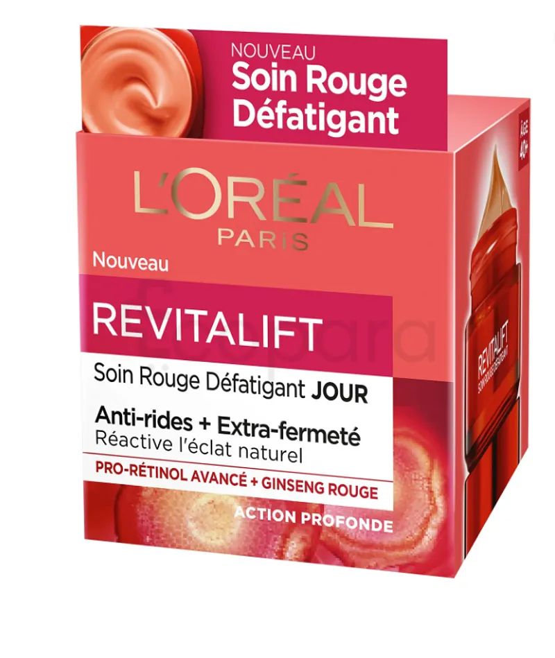 L'OREAL REVITALIFT SOIN ROUGE DÉFATIGANT JOUR 50ML