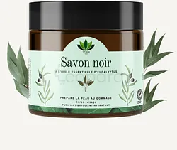 LOTUS BIO SAVON NOIR A L'EUCALYPTUS 250G