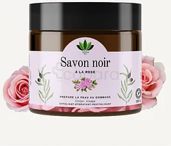 LOTUS BIO SAVON NOIR A LA ROSE 250G