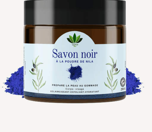 LOTUS BIO SAVON NOIR A LA POUDRE DE NILA 250G