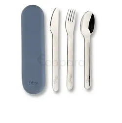 CITRON SET DE COUVERTS EN ACIER BLEU