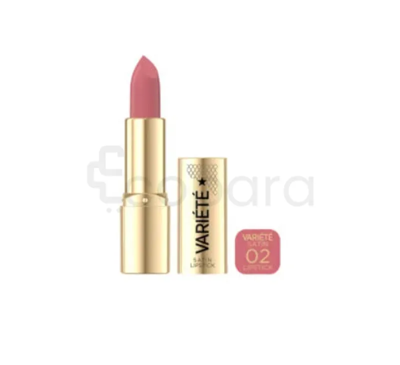 EVELINE COSMETICS VARIETE SATIN LIPSTICK CABARET CHIC NUMERO 02
