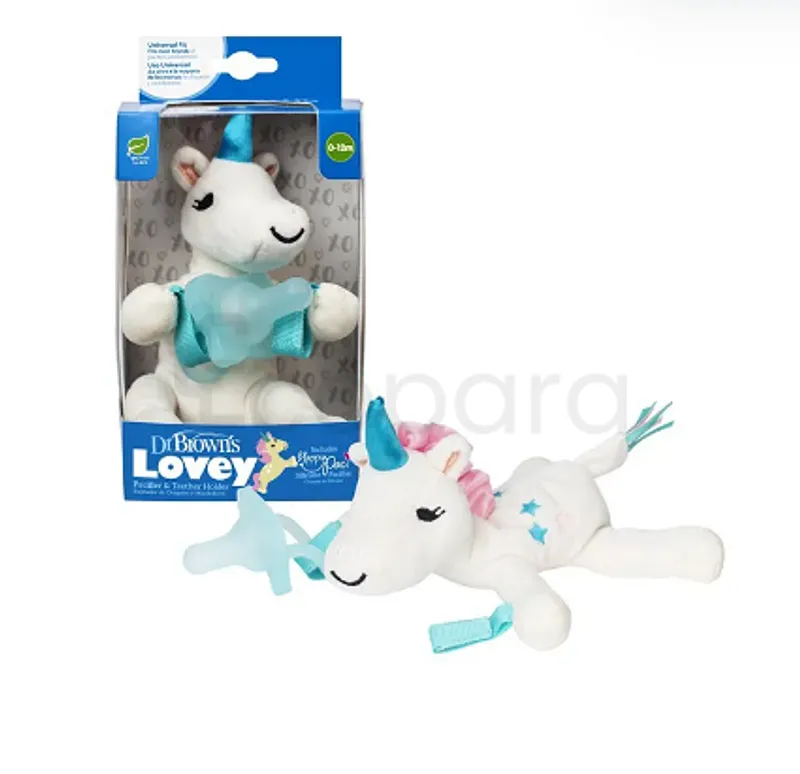 DR BROWN'S LOVEY SUCETTE 0-12 MOIS LICORNE