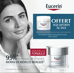 EUCERIN PACK HYALURON FILLER SOIN JOUR 50ML + AQUAPORIN ACTIVE CREME DE JOUR 50ML