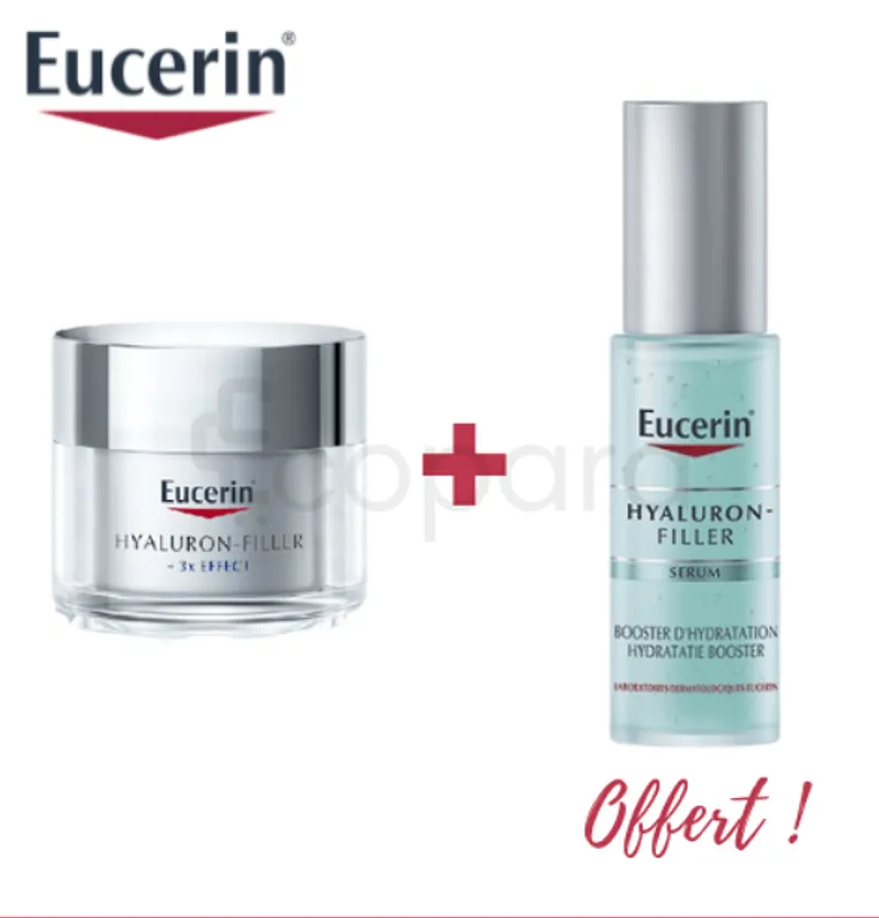EUCERIN PACK HYALURON FILLER SOIN DE NUIT 50ML + SERUM BOOSTER D'HYDRATATION 30ML