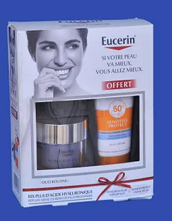 EUCERIN PACK HYALURON FILLER NUIT 50ML + SUN CREME SENSITIVE PROTECT 50 SPF 50ML