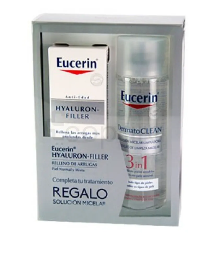 EUCERIN HYALURON FILLER YEUX + LOTION MICELLAIRE + FACE MASSAGER OFFERT