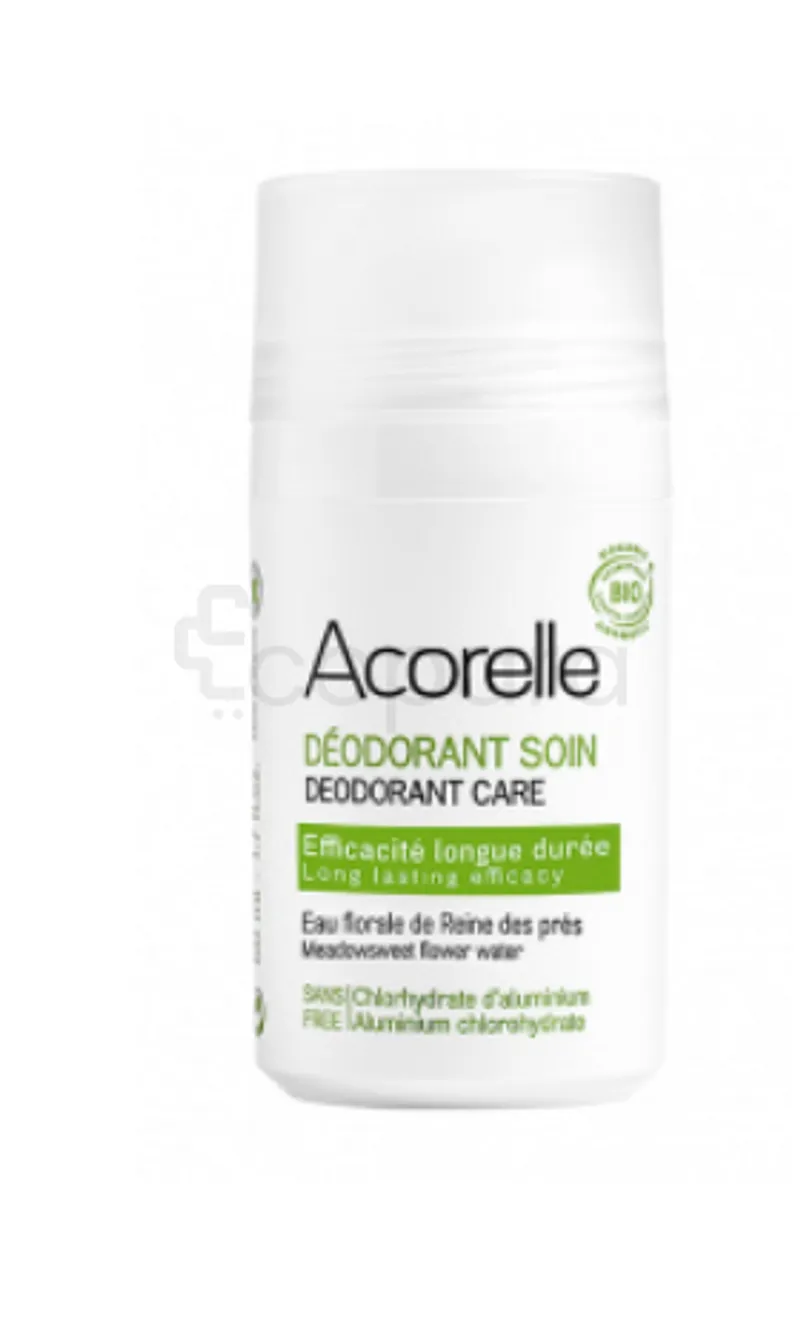 ACORELLE DÉODORANT SOIN CRISTAUX D'ALUN ET EAU FLORALE DE REINE DES PRÈS ROLL-ON 50ML