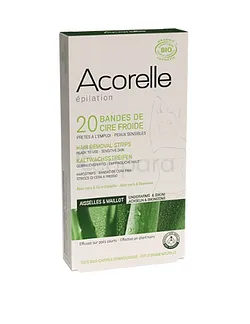 ACORELLE EPILATION 20 BANDES DE CIRE FROIDE AISSELLES ET MAILLOT