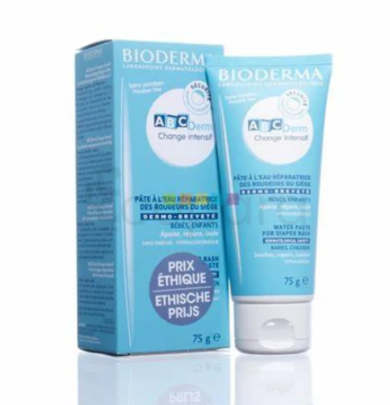 BIODERMA PACK ABCDERM CHANGE INTENSIF PATE A L'EAU REPARATRICE 75G*2