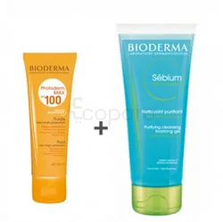 BIODERMA PHOTODERM MAX SPF100 40ML + SEBIUM GEL MOUSSANT 200ML OFFERT