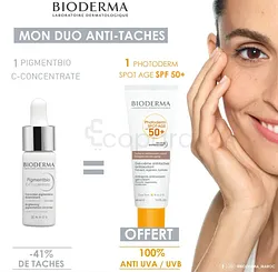 BIODERMA COFFRET PIGMENT C-CONCENTRATE 15ML + PHOTODERM SPOT AGE OFFERT